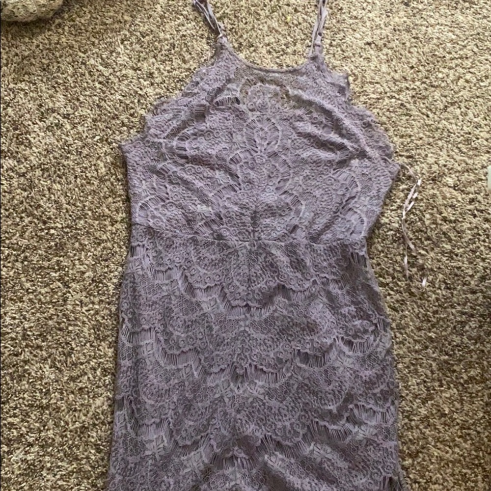 Purple free people slip dress